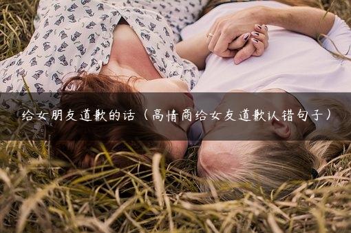 给女朋友道歉的话（高情商给女友道歉认错句子）