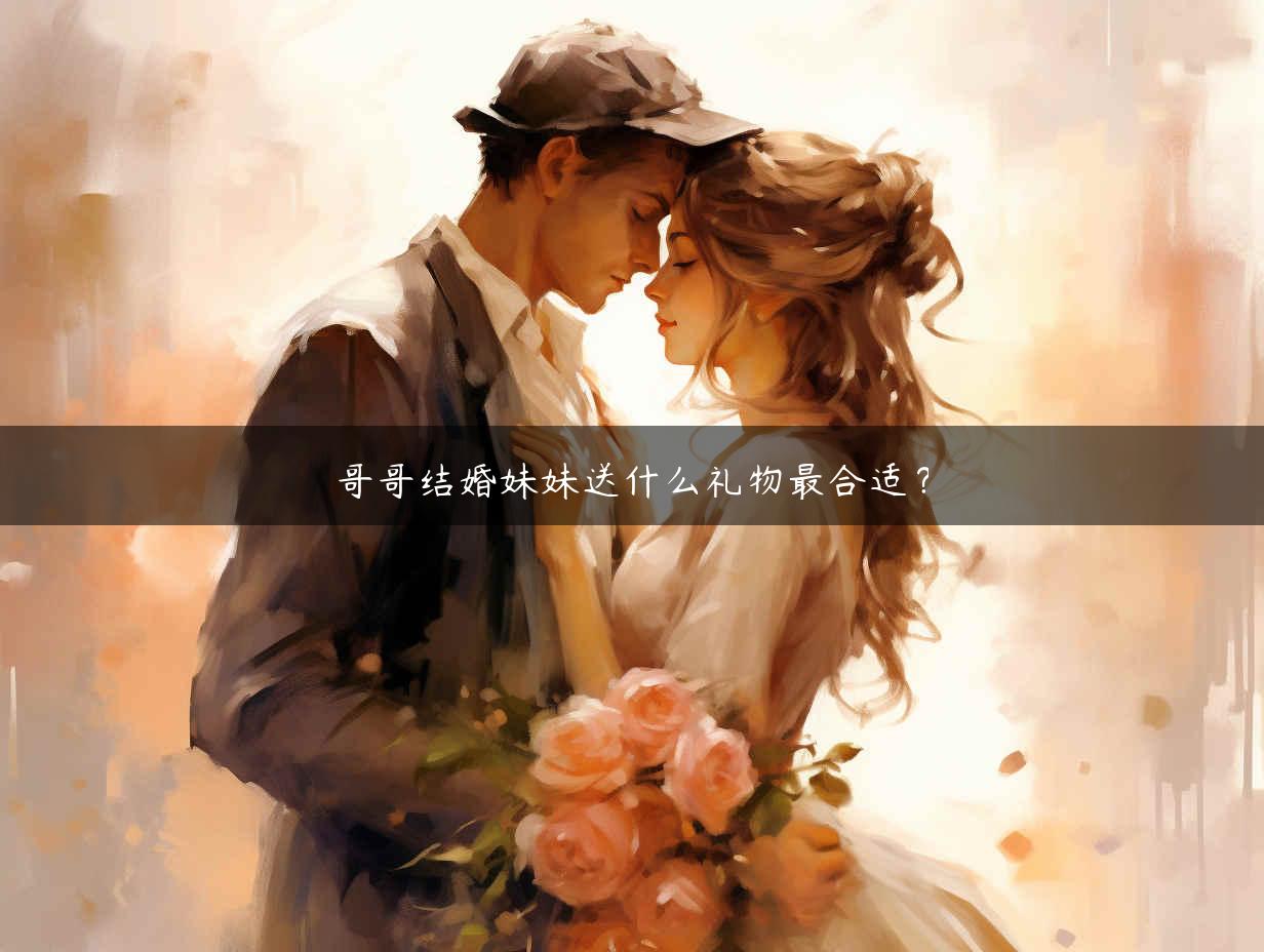 哥哥结婚妹妹送什么礼物最合适？